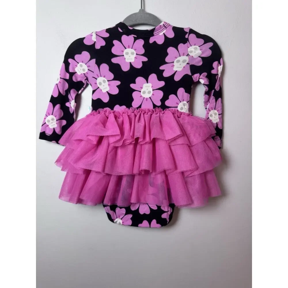 Posh Peanut Bamboo Long Sleeve Tulle Dress Girl Fall Halloween 0-3 Months NEW